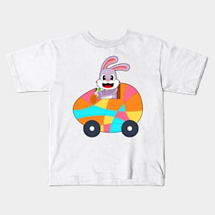 Rabbit Easter Easter egg Car Kids T-Shirt